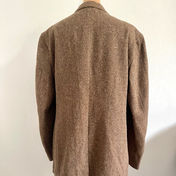 Vintage Men Levi’s Brown Tweed / Wool Lined Blazer Jacket 70s 80s 90s NWOT Retro - Picture 7 of 12